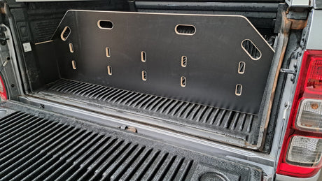 PX3 Ranger bed divider securing items in the ute bed, ideal for organised storage.